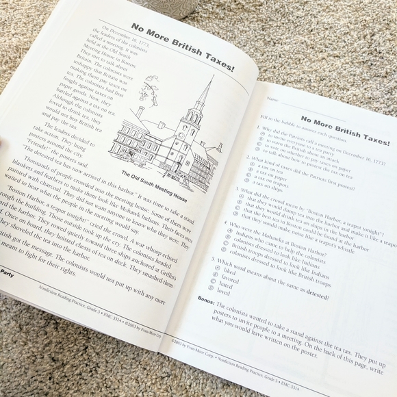 Grade 3 Nonfiction Reading Practice Never used - Picture 5 of 7